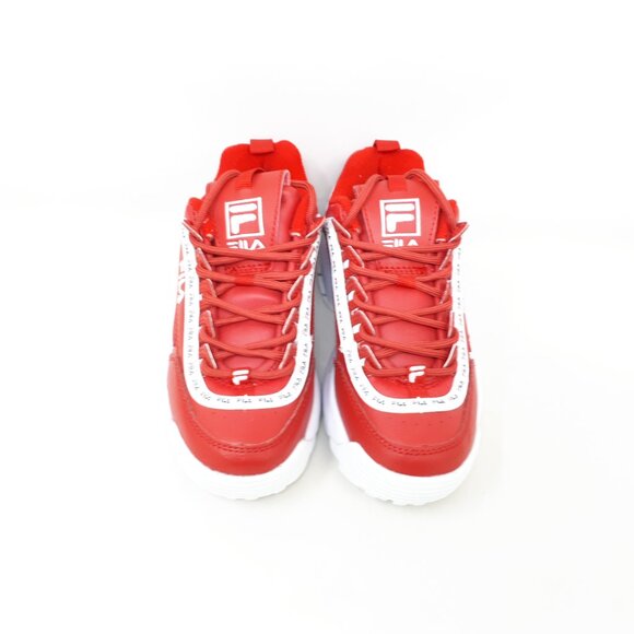 FILA Disruptor II Premium Womens Size 5 US Casual Shoe Sneaker Chunky Retro Red - Picture 8 of 12